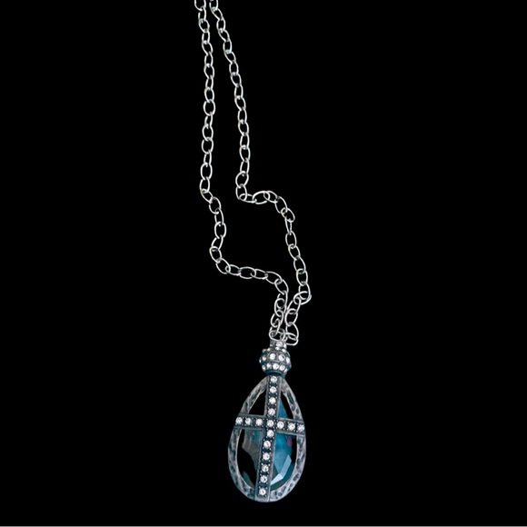 Rare Bird CRYSTAL TEARDROP NECKLACE - Picture 1 of 3